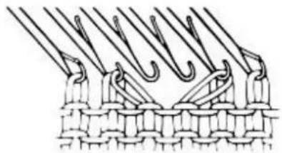 Empisal Knitmaster 305 - BUTTONHOLES FOR SMALL BUTTONS - 1