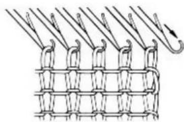 Empisal Knitmaster 305 - INCREASING ONE STITCH FULLY FASHIONED - 2