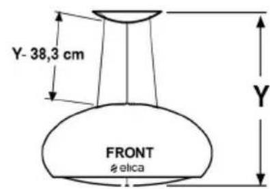 Y- 38,3 cm FRONT elica Y