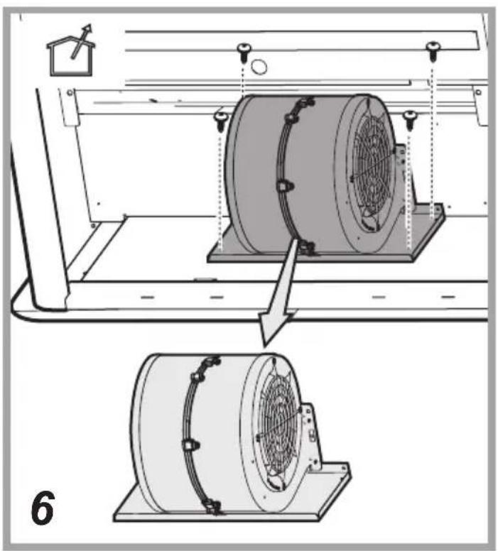 Technical illustration of a mechanical device with two views showing internal components and mounting brackets (no text or symbols)