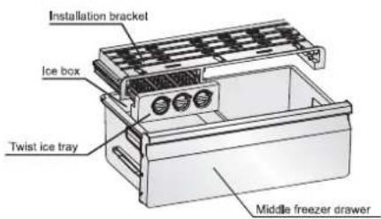 ELECTROLUX EN5284KOW - Twistable ice tray - 1