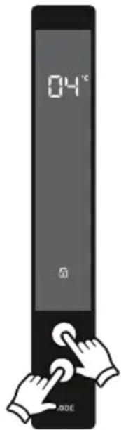 ELECTROLUX LRC5ME38X1 - Sådan slås børnesikringen fra - 1