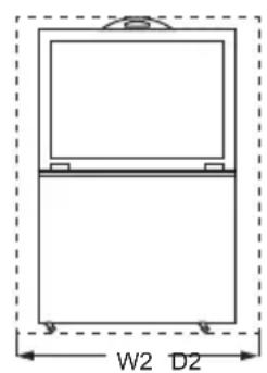 ELECTROLUX LCB3LF26W0 - Mått - 3