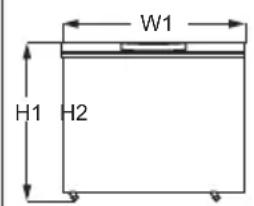 ELECTROLUX LCB3LF26W0 - Mått - 1