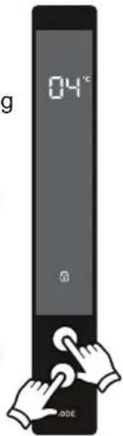 ELECTROLUX LRC5ME38X4 - Sådan slås børnesikringen fra - 1