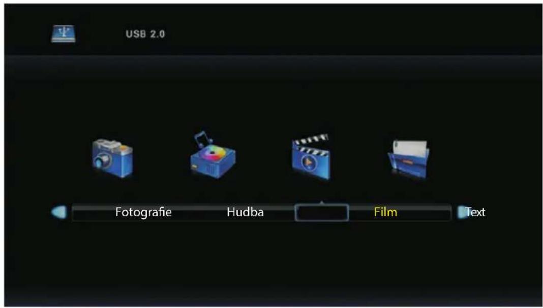 USB 2.0 Fotografie Hudba Film Text