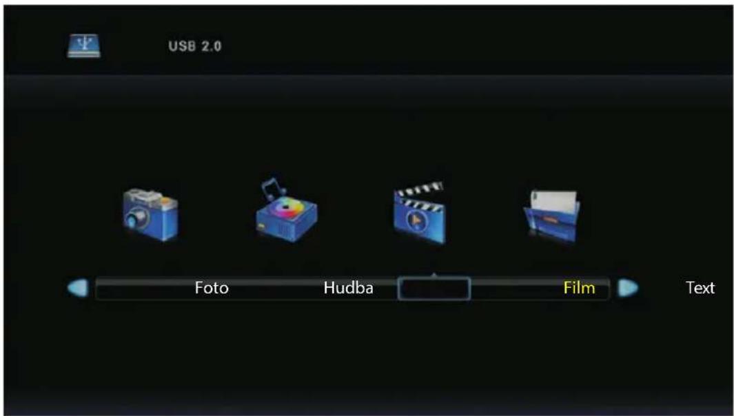 USB 2.0 Foto Hudba Film Text