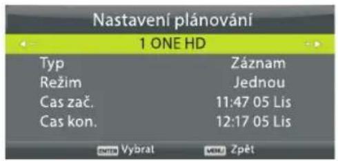 ECG 24 H04T2S2 - Seznam plánu (přehled naprogramovaných událostí) - 2