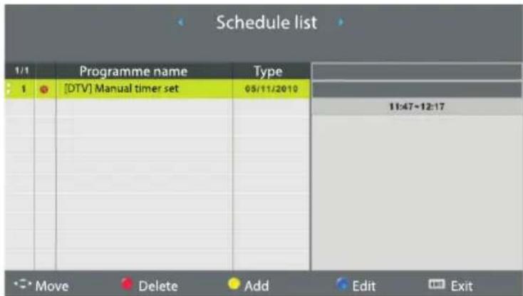 ECG 24 H04T2S2 - Programming schedule (overview of programmed events) - 1