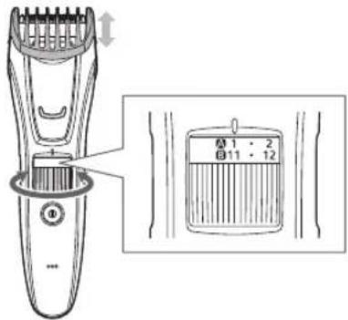 PANASONIC ER-GB61 - Utilisation du sabot - 2