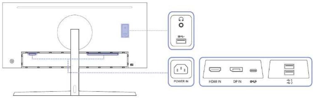 SAMSUNG LC34H890WGUXEN - Bagside - 1