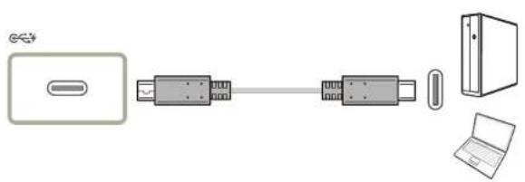 SAMSUNG LC34H890WGUXEN - Oprettelse af forbindelse ved hjælp af USB Type-C-kablet - 2