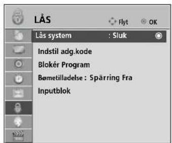 LG 32LH2010 - FORÆLDREKONTROL/KLASSIFICERINGER - 1