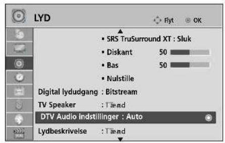 LG 32LH2010 - DTV-LYDINDSTILLING (KUN I DIGITAL TILSTAND) - 1