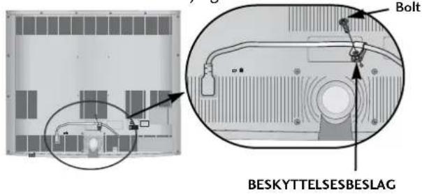 LG 32LH2010 - Sådan fastgøres strømkablet (Kun 32/37/42/47LH70\*) - 1