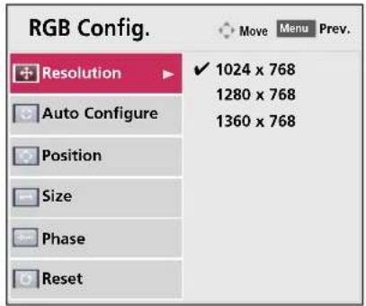 LG HS200G - Sådan bruger du funktionen Keystone - 3