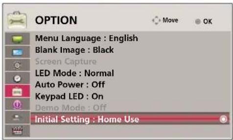 LG HS200G - Funktionen Initial Setting (startopsætning) - 1