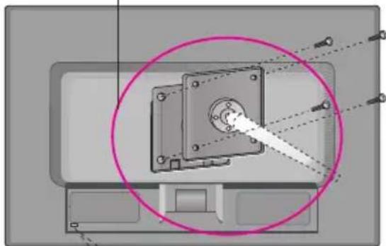 LG W2442PE-BF - Plade til vægmontering (købes separat) - 1