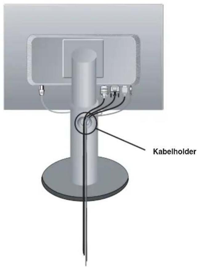 LG W2442PE-BF - Brug af kabel indehaveren - 1