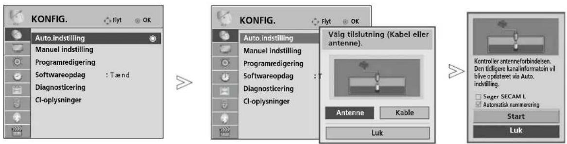 LG 322100 - Hvis du vil vælge antenne: - 1