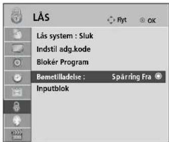 LG 322100 - FORÆLDREKONTROL (KUN I DIGITAL TILSTAND) - 1