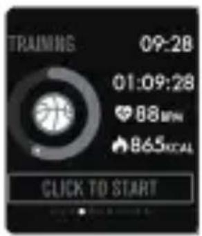 TRAINING 09:28 01:09:28 88MPN 865KCAL CLICK TO START