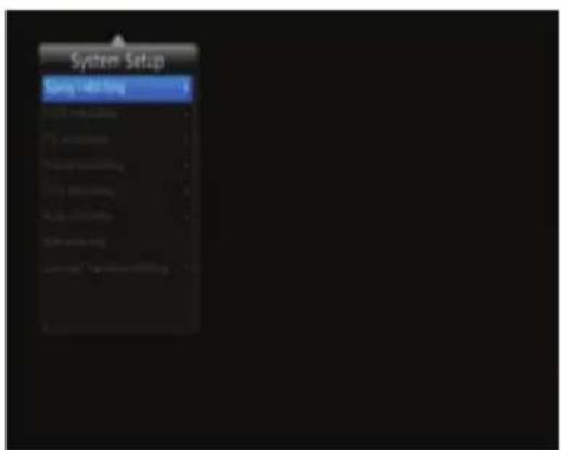 System Setup Spring tab long Short tab long