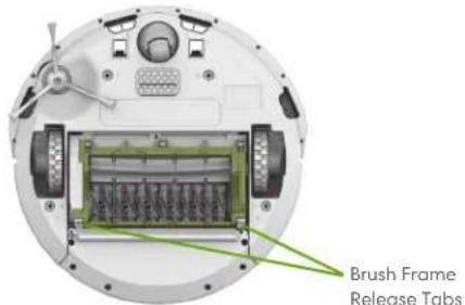 Brush Frame Release Tabs