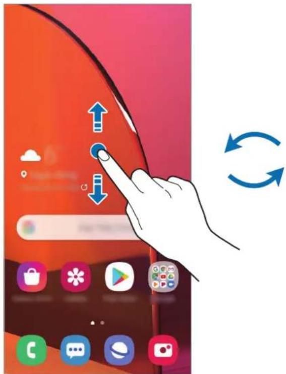 SAMSUNG Galaxy A20s - Skifte mellem startskærm og skærmen apps - 1