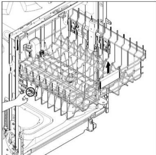 MAYTAG MDB4949SKZ - Removing the Upper Rack (for SatinGlide rails) - 2