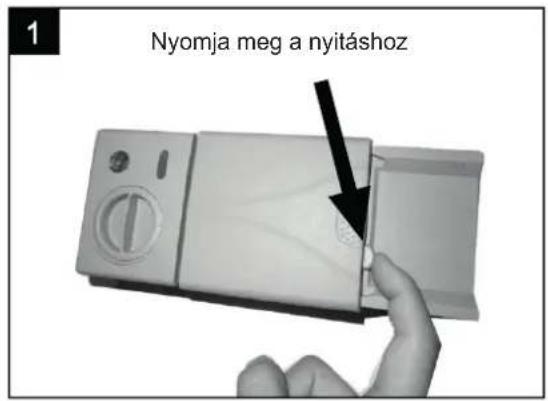 1 Nyomja meg a nyitáshoz