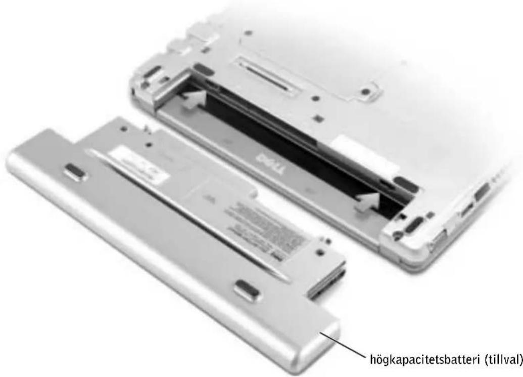 högkapacitetsbatteri (tillval)