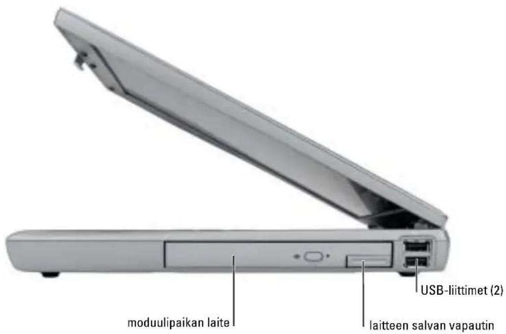 moduulipaikan laite USB-liittimet (2) laitteen salvan vapautin
