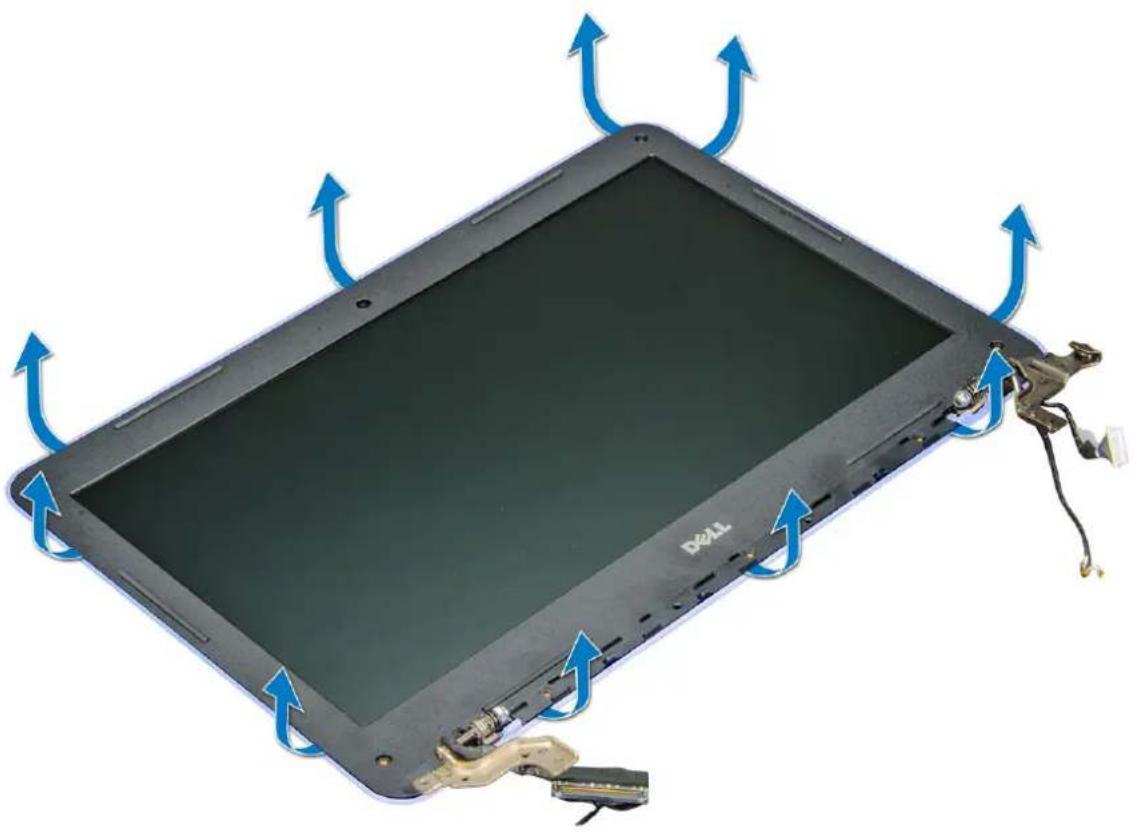 DELL Chromebook 13 3380 - Sådan fjernes LCD-facetten - 3