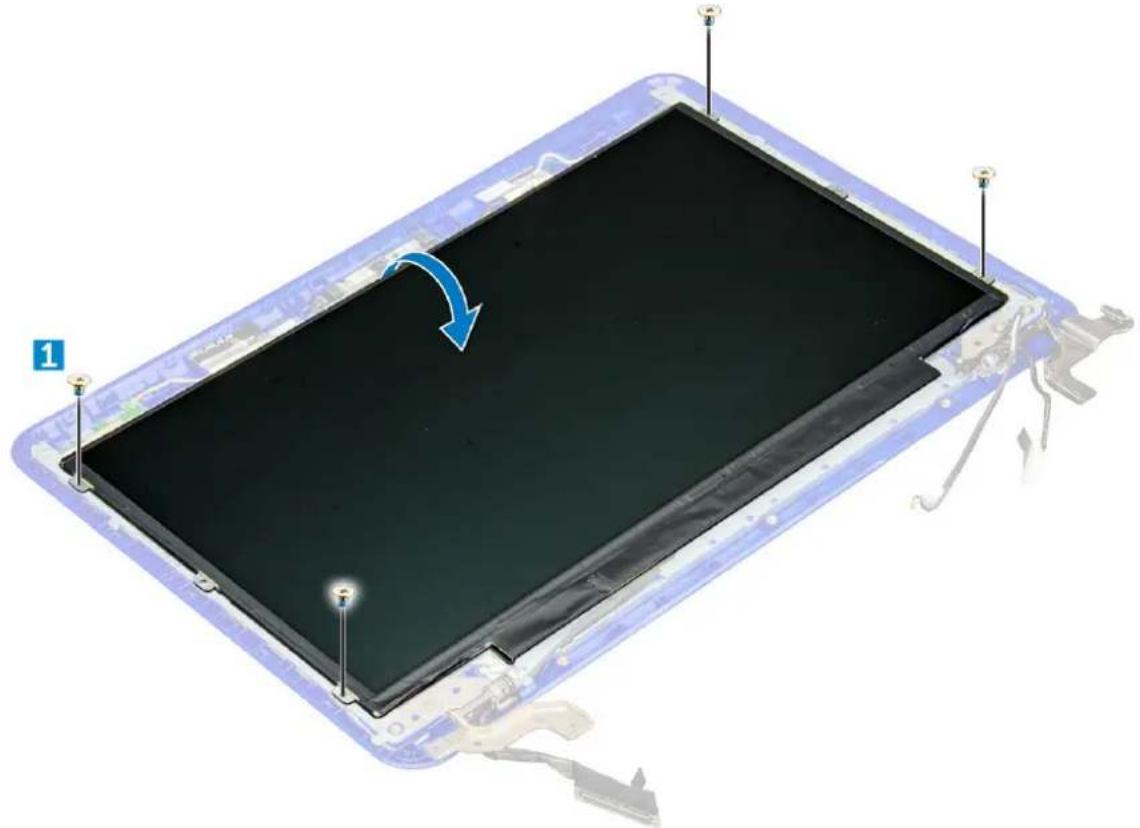 DELL Chromebook 13 3380 - Sådan fjernes LCD-panelet - 2