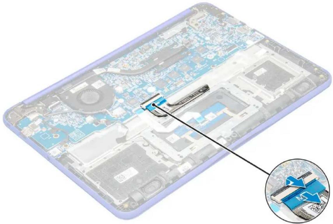 DELL Chromebook 13 3380 - Fjernelse af tastaturet - 1
