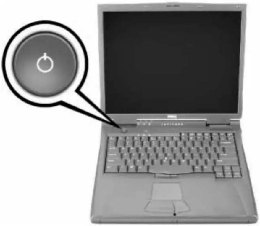 DELL Latitude C840 - Opstilling af computeren - 2
