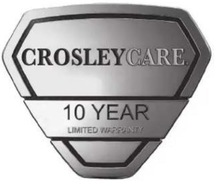CROSLEY CARE. 10 YEAR LIMITED WARRANTY