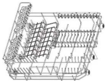DELONGHI DDWTT17 - dishwasher basket - 1