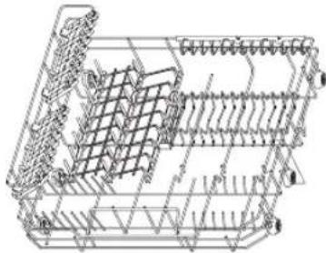 DELONGHI DDWTT17 - καλαθι πλυντηριου πιατων - 1