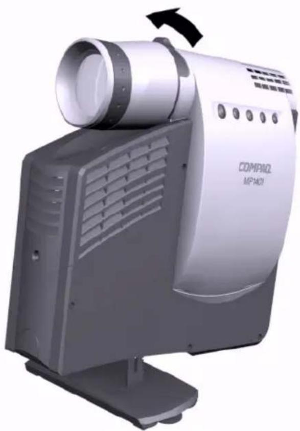 COMPAQ MP1800 - Adjusting the Projector Zoom - 1