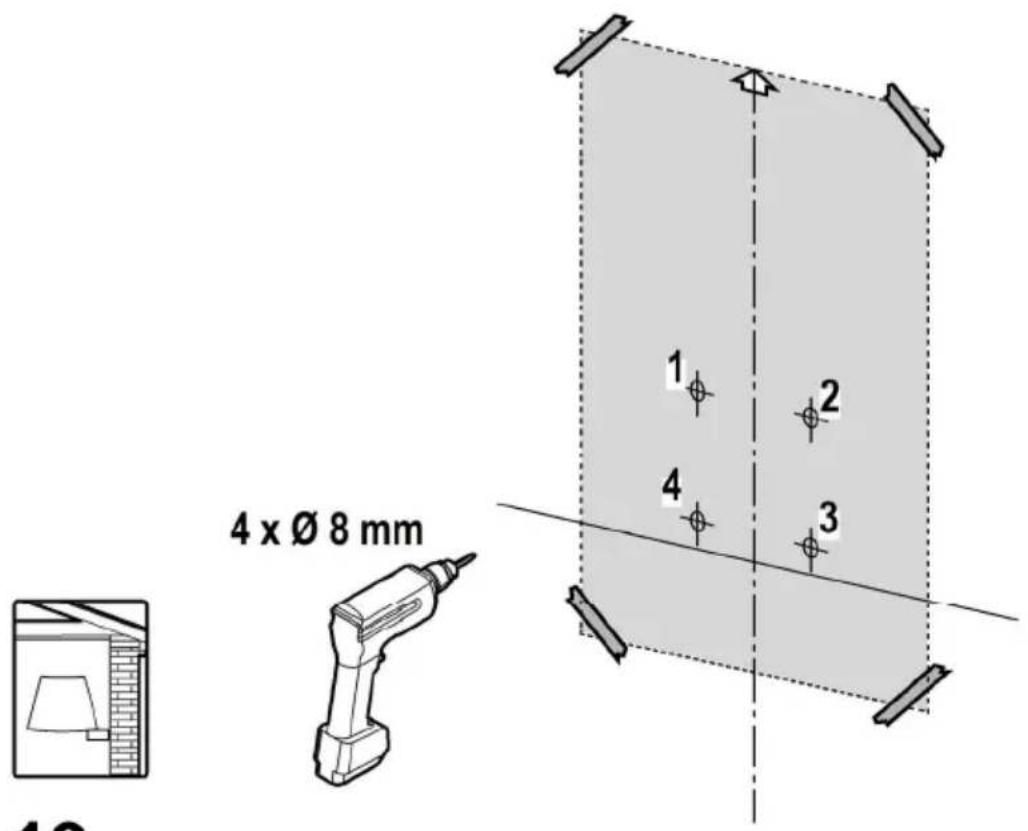 4 x Ø 8 mm 1 2 3 4
