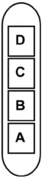 D C B A