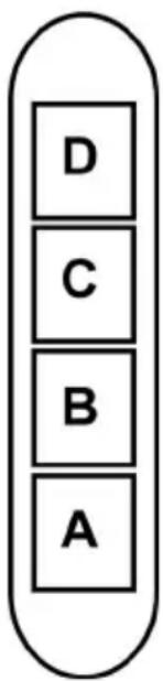 D C B A