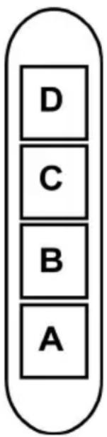 D C B A