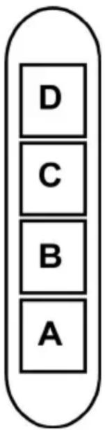 D C B A