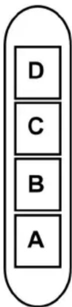 D C B A