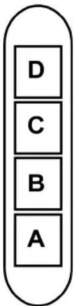 D C B A