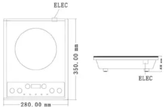 ELEC 350.00 mm 280.00 mm ELEC 48 mm