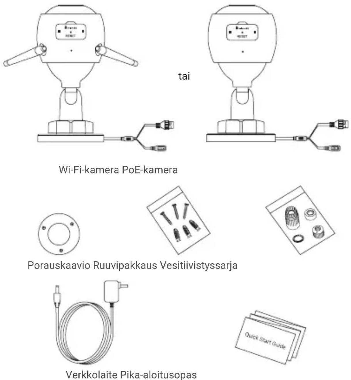 EZVIZ C3N - Pakkauksen sisältö - 1